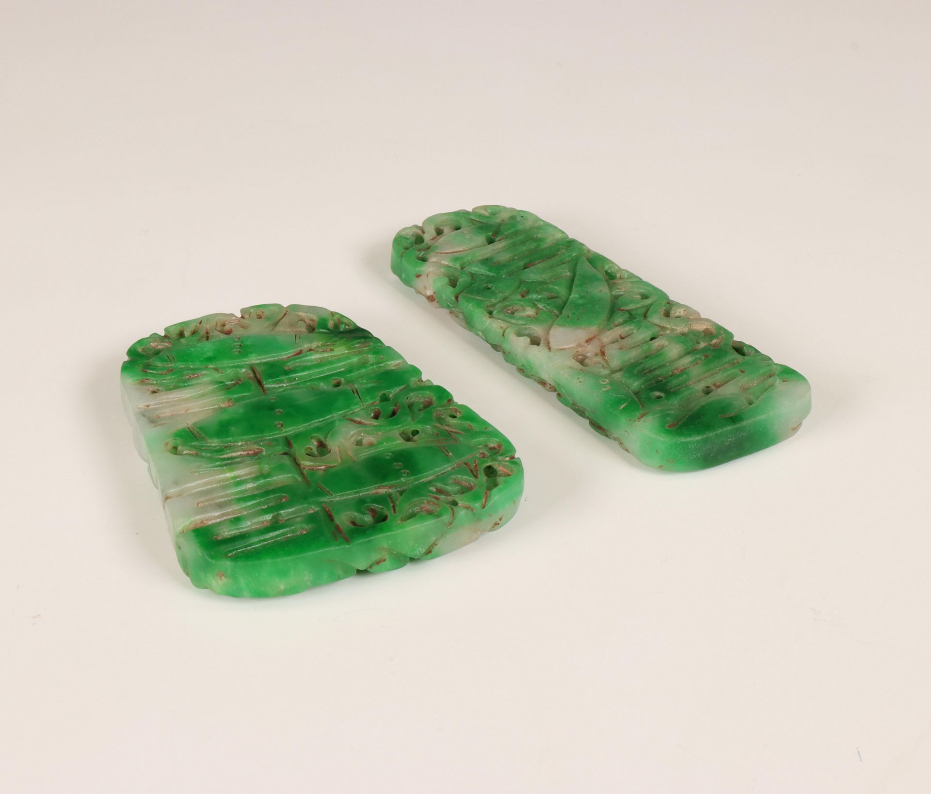 China, two jadeite carvings, Qing dynasty (1644-1912), - Image 3 of 4