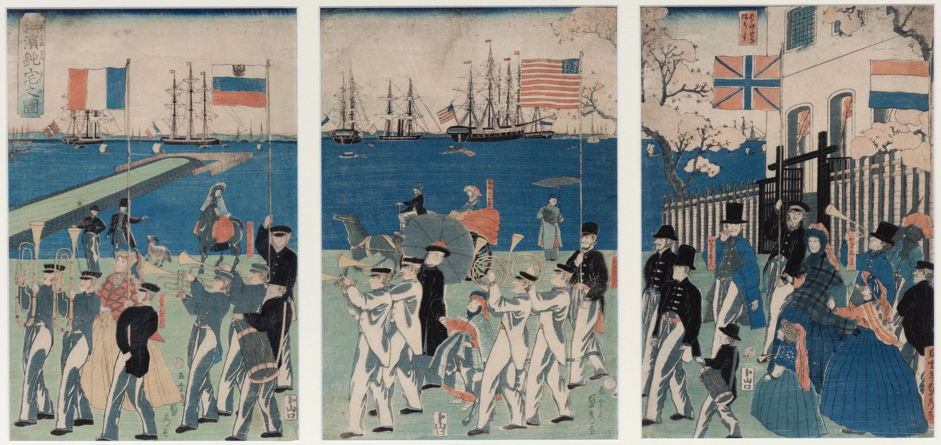Japan, woodblock print by Utagawa Sadahide (1807-1873),