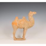 China, pottery model of a camel, probably Tang dynasty (618-906),