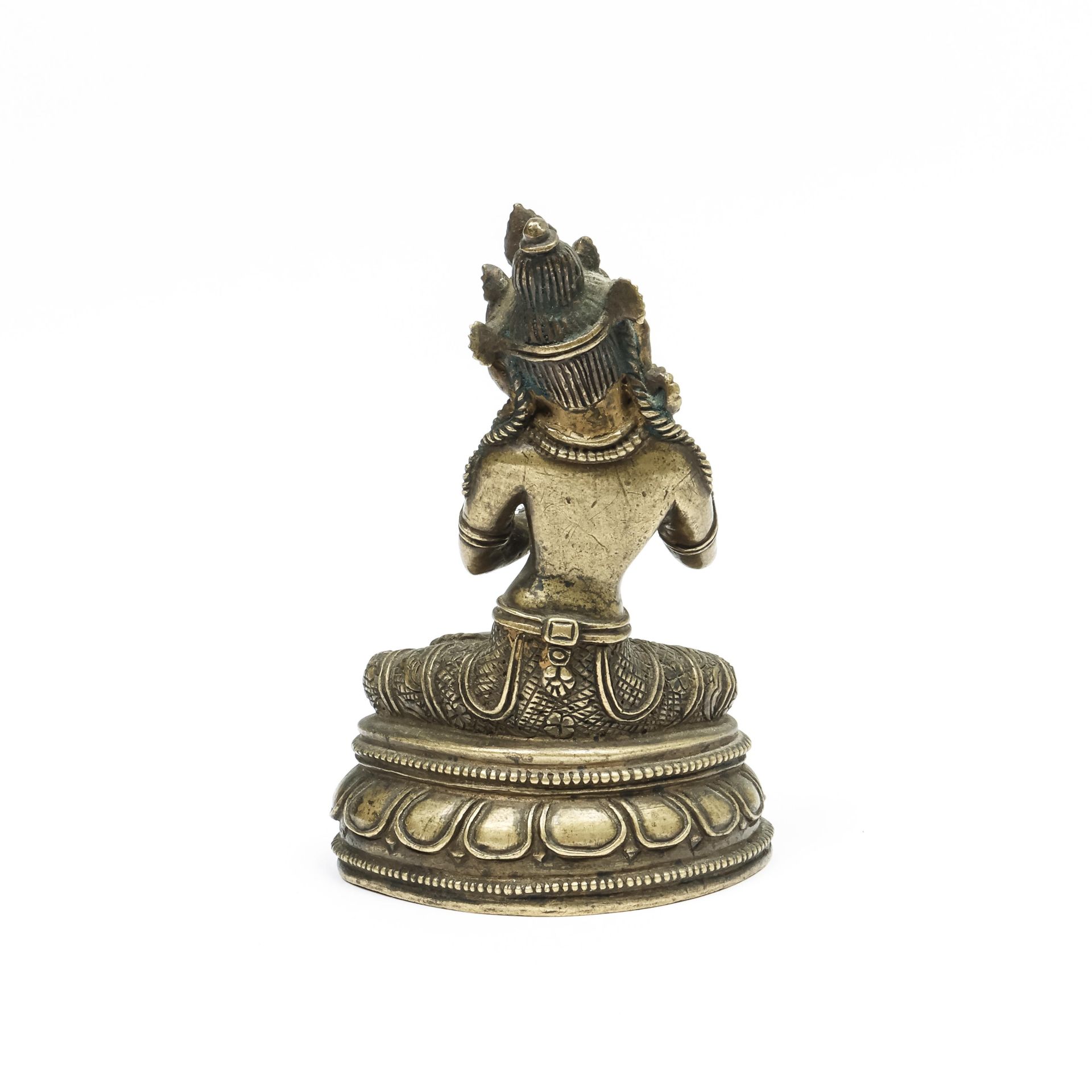 Tibet, a bronze seated Tara, 19th century or earlier, - Bild 2 aus 5