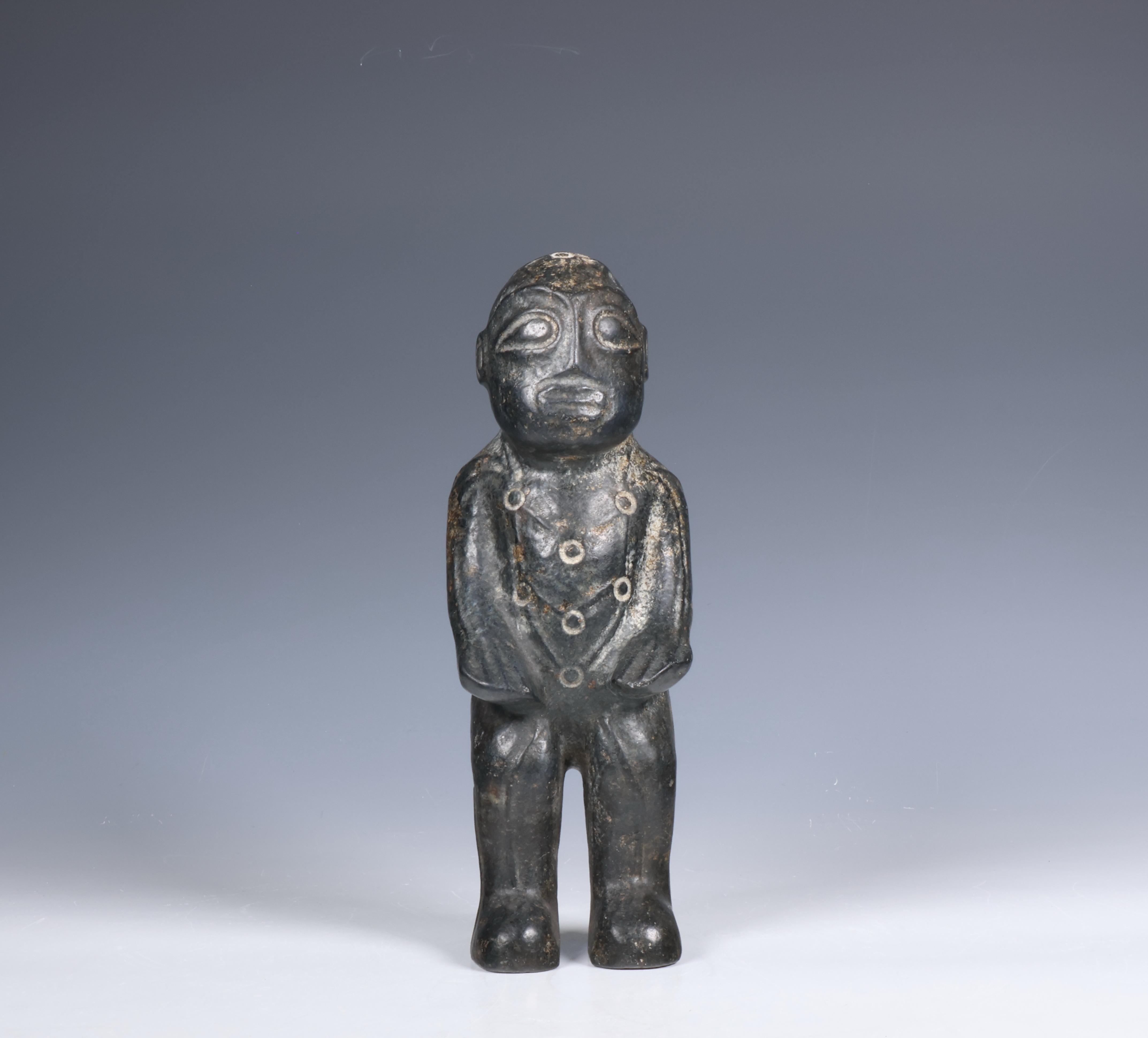 China, black stone medical figure,