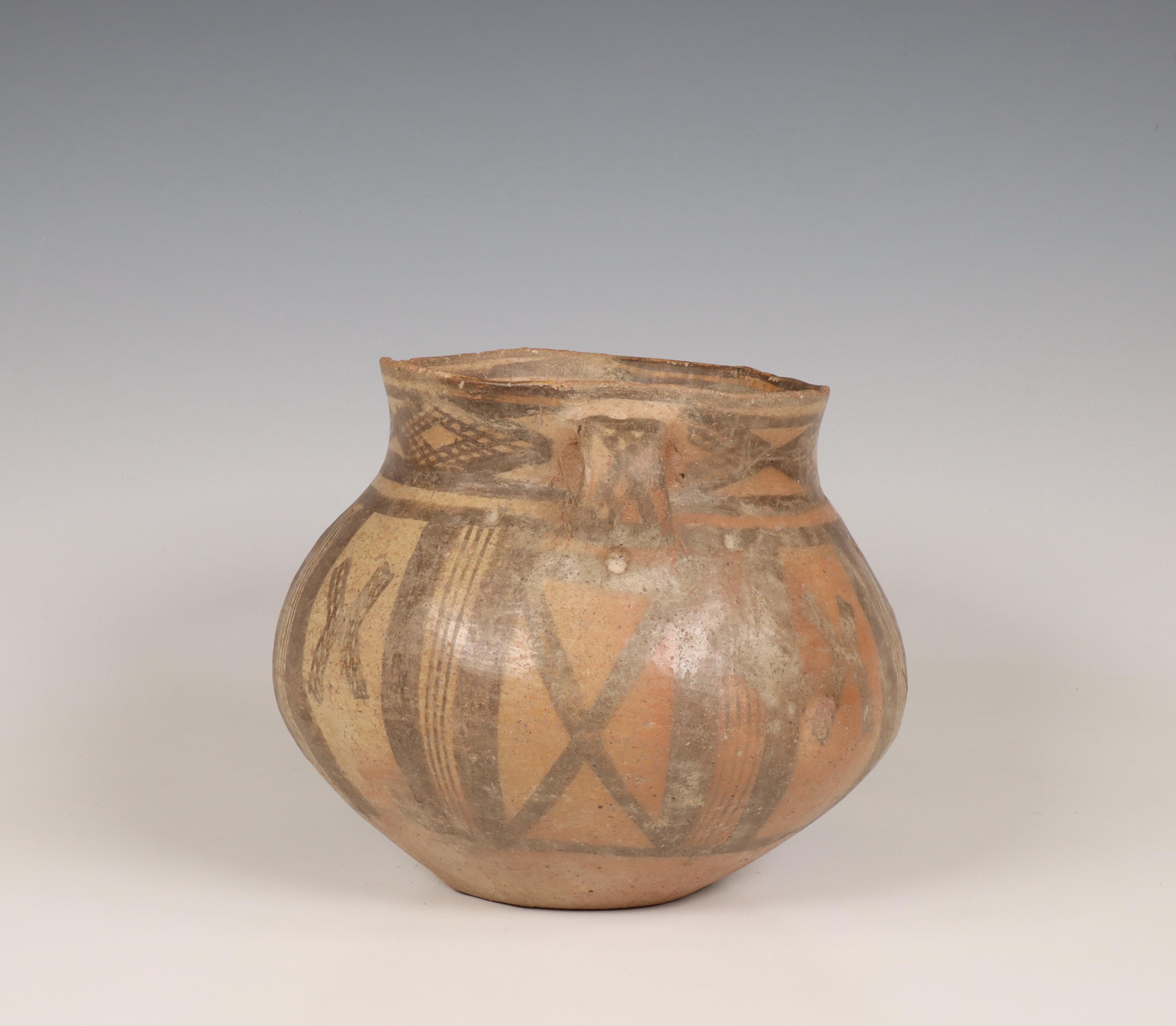 China, earthenware pot, Majiayao culture, Machang phase, late 3rd millennium BC, - Image 3 of 6