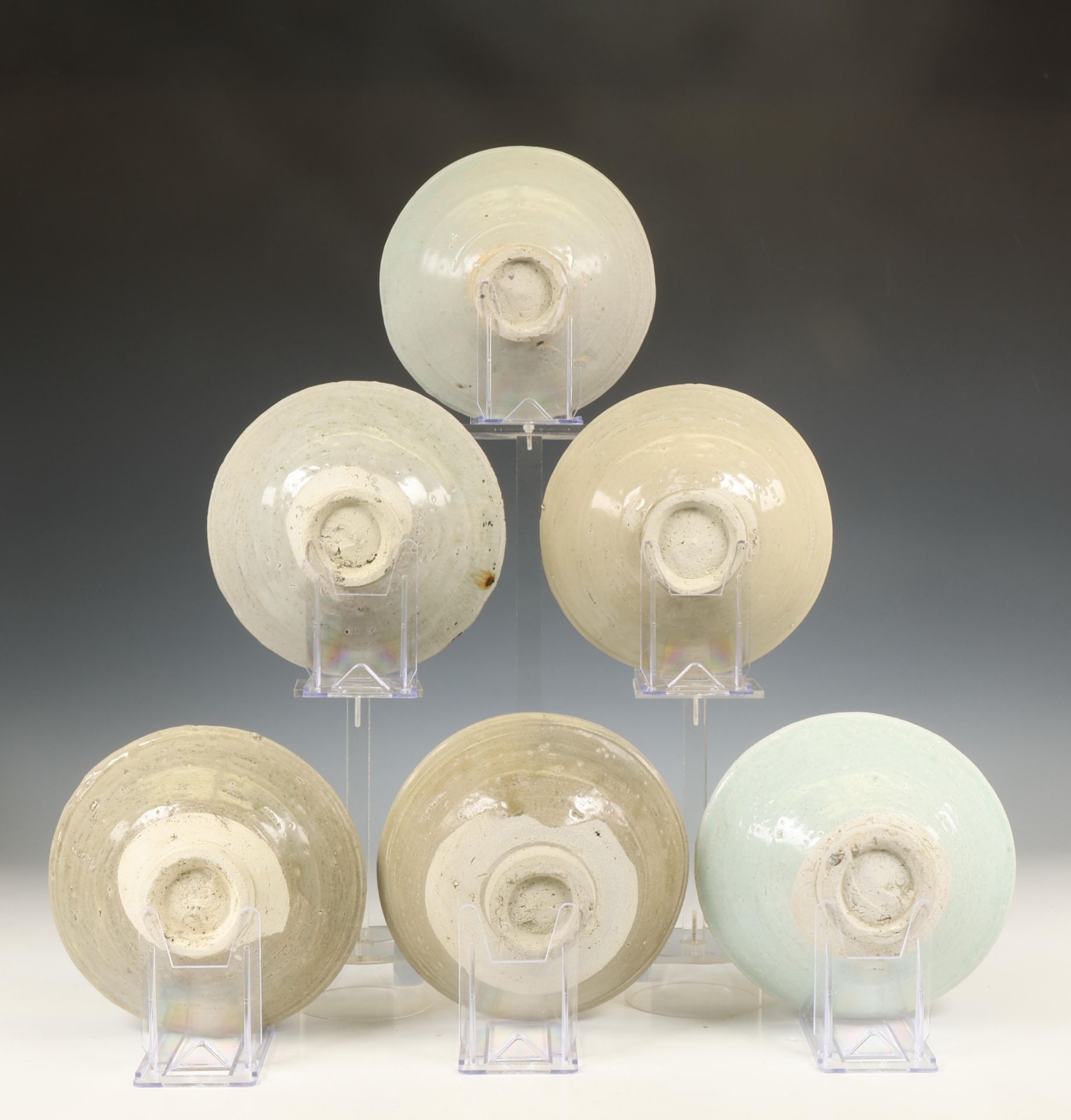 China, collection of eighteen celadon-glazed bowls, Northern Song dynasty, 10th-12th century, - Image 6 of 7