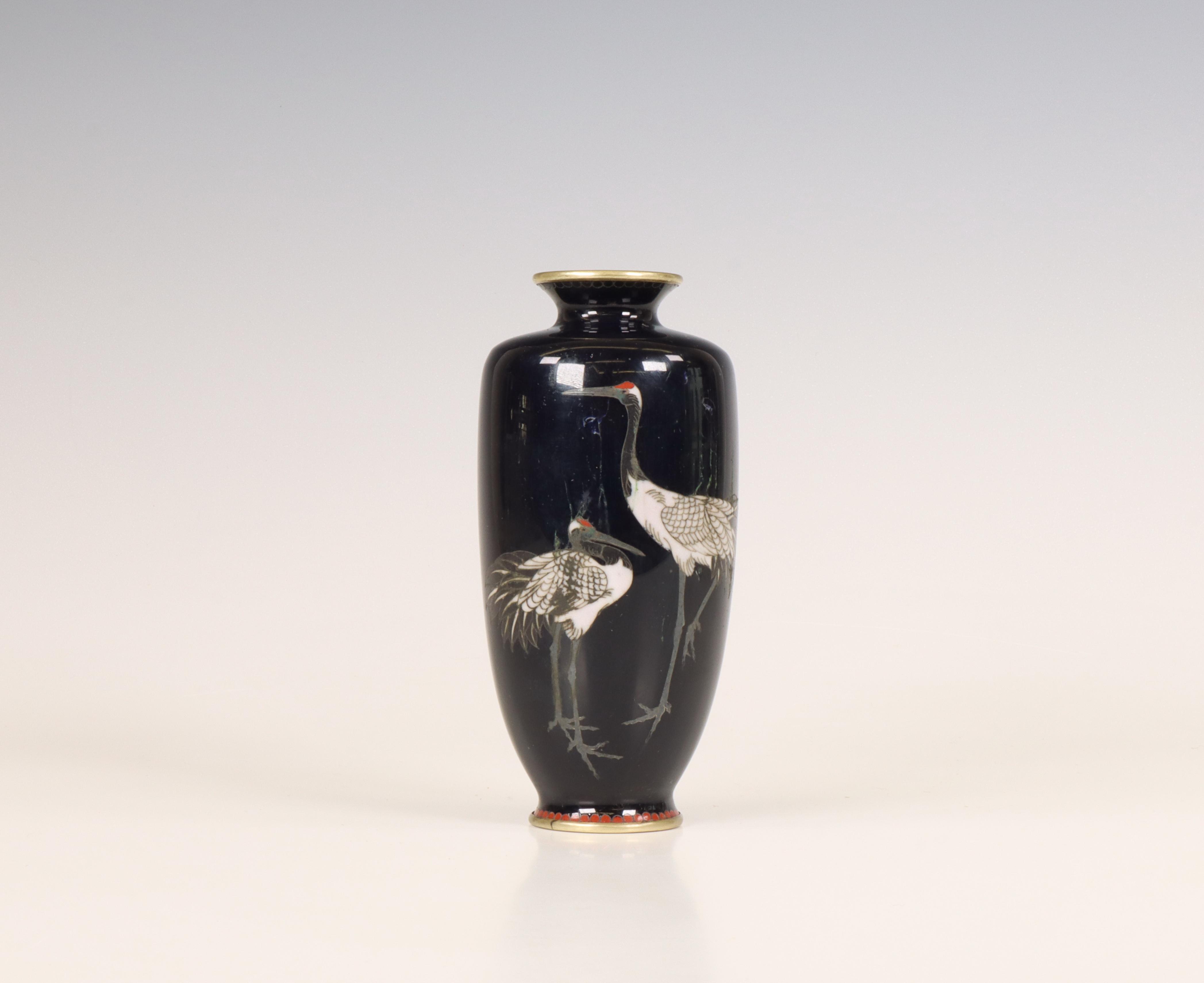 Japan, a cloisonné vase, Meiji period (1868-1912),
