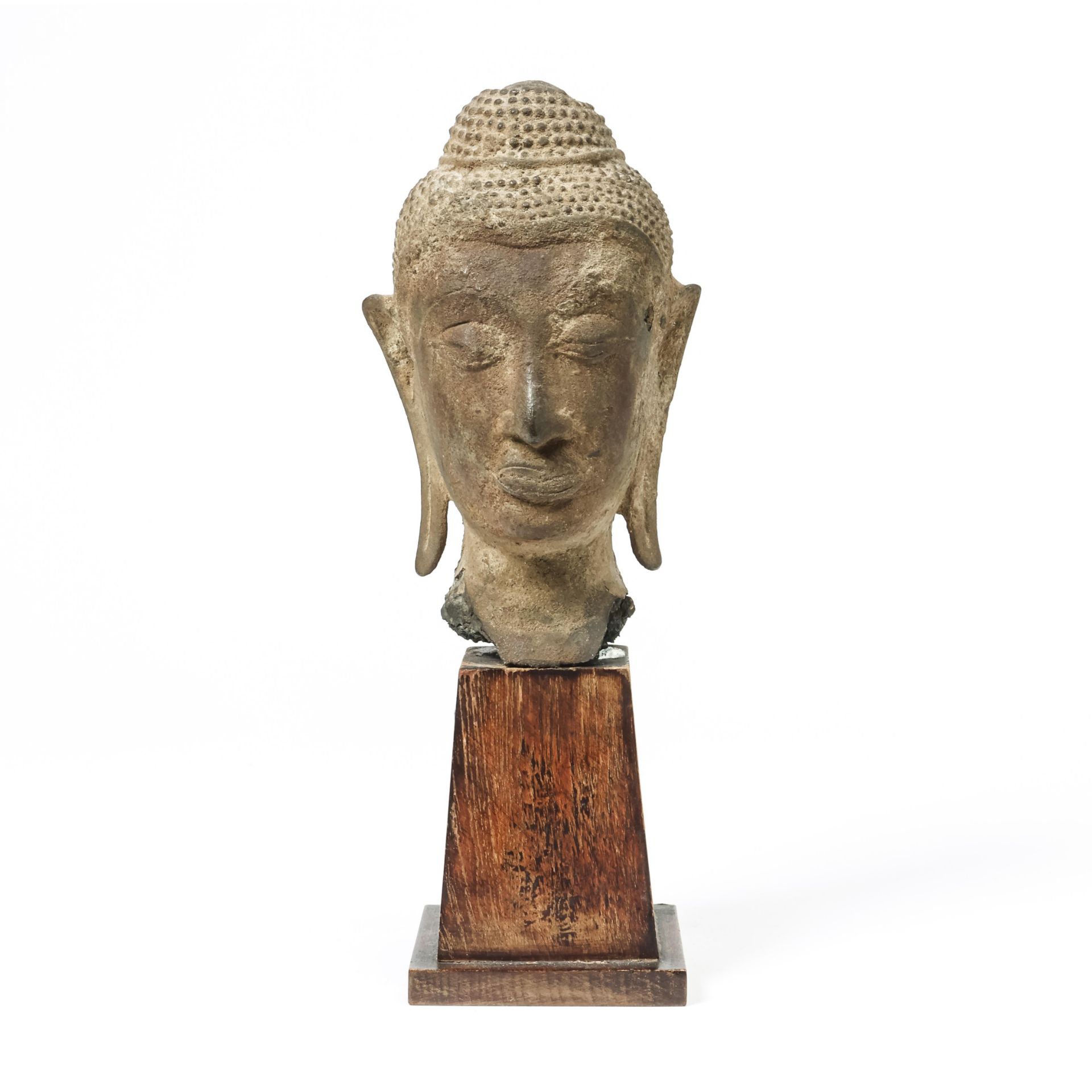 Thailand, a fine bronze head of a Buddha, ca. 16th century,