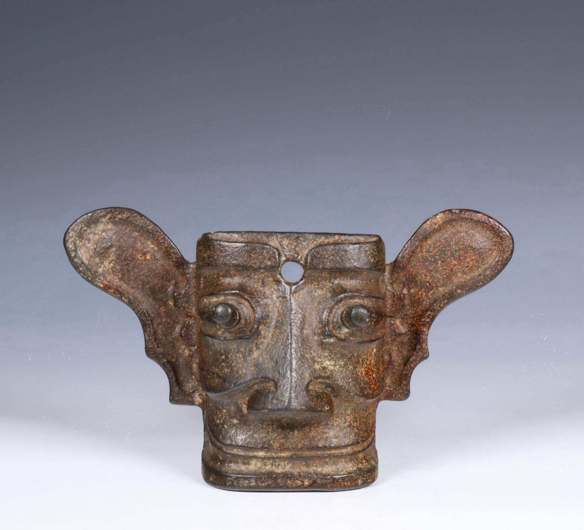 China, black stone mask,