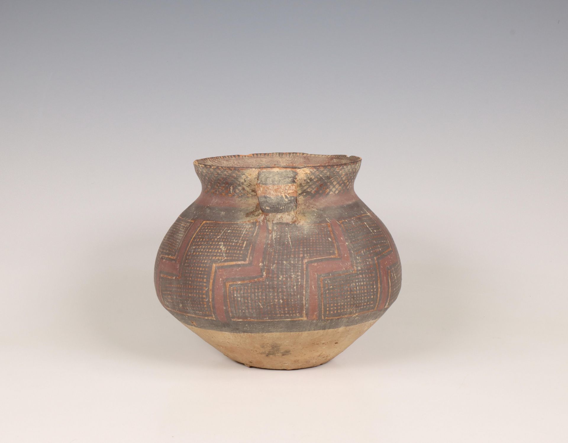 China, earthenware pot, Majiayao culture, Machang phase, late 3rd millennium BC, - Image 6 of 6