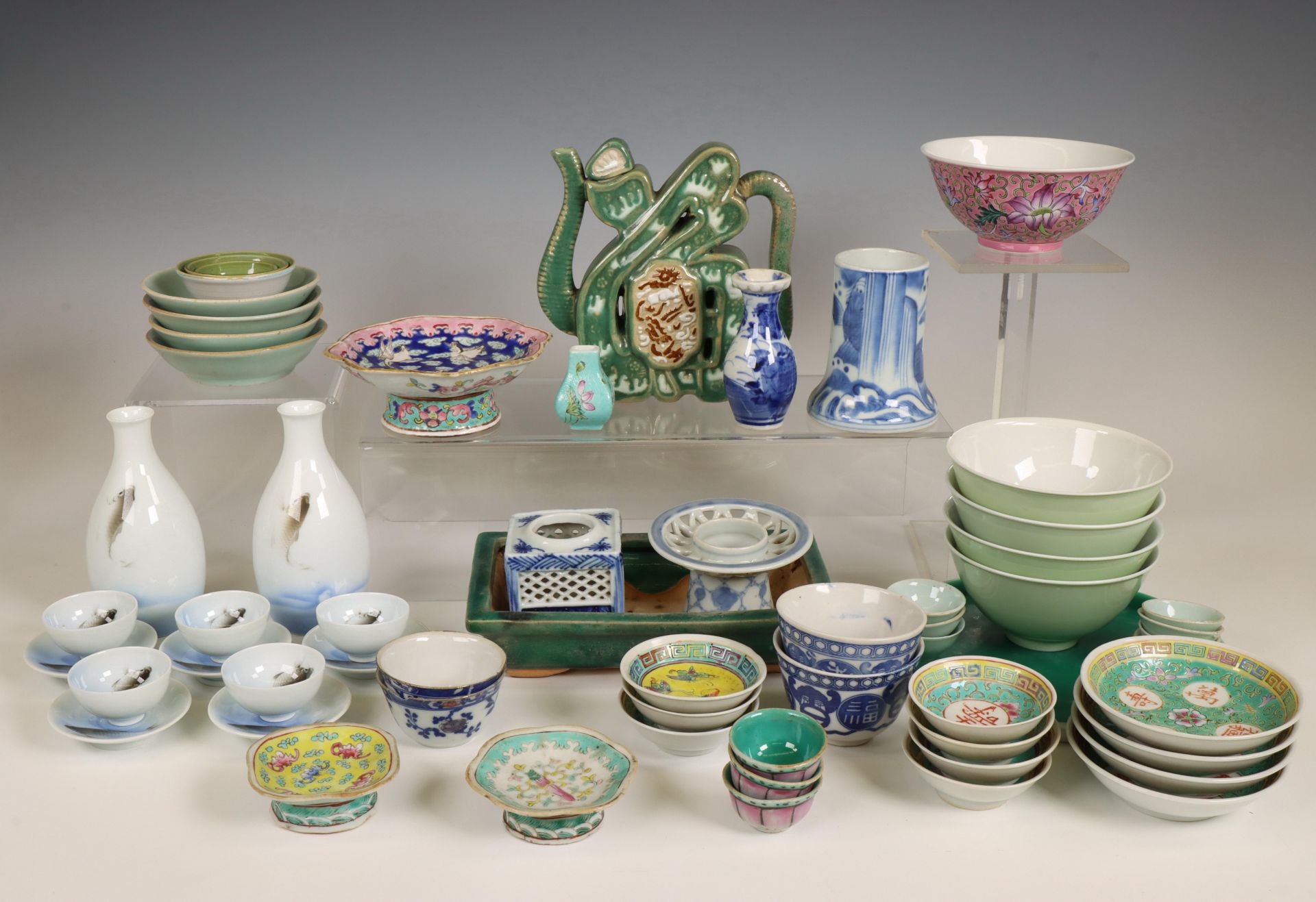 China en Japan, collectie divers porselein, 20e eeuw,