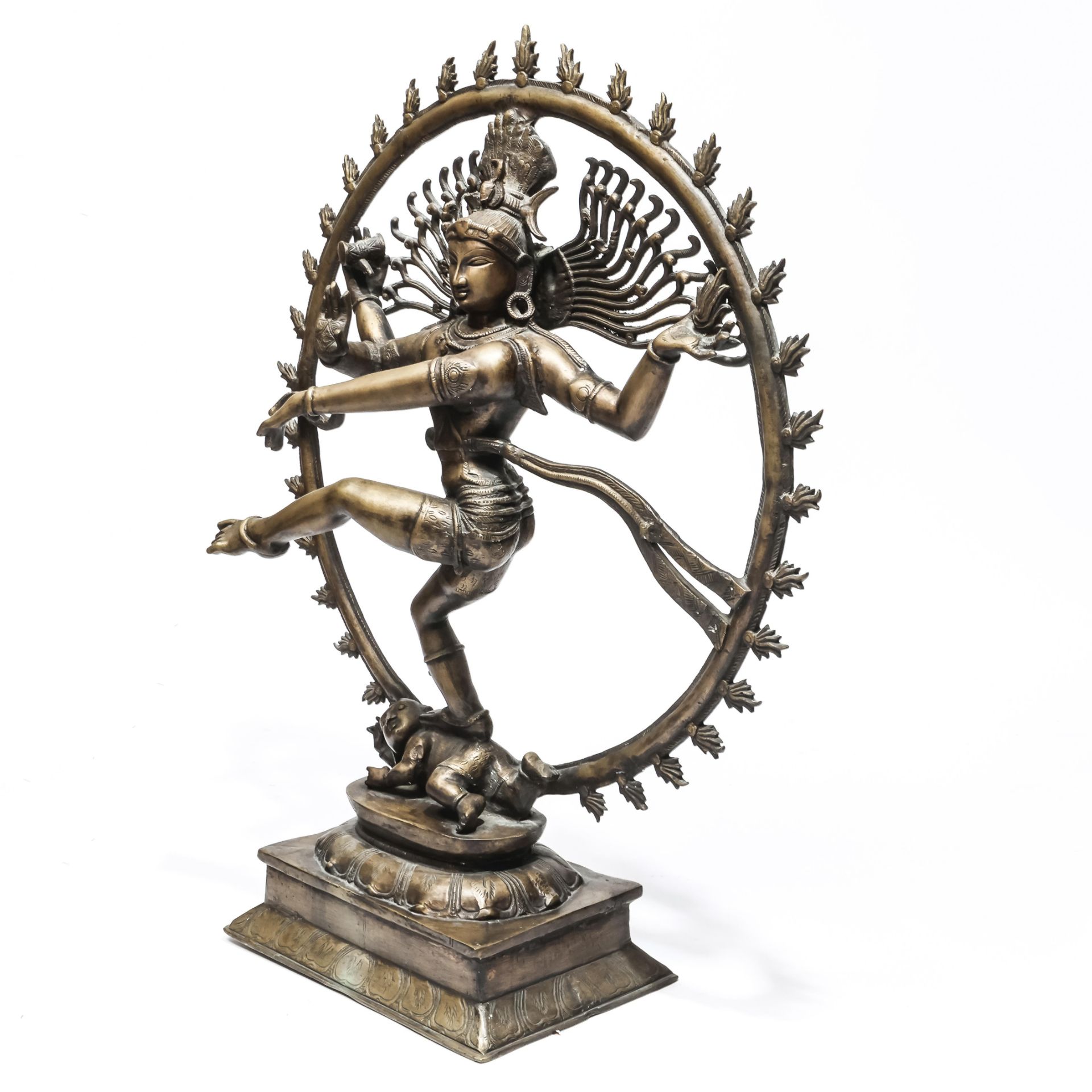 India, bronzen figuur van Shiva Nataraja, 20e eeuw, - Bild 5 aus 6