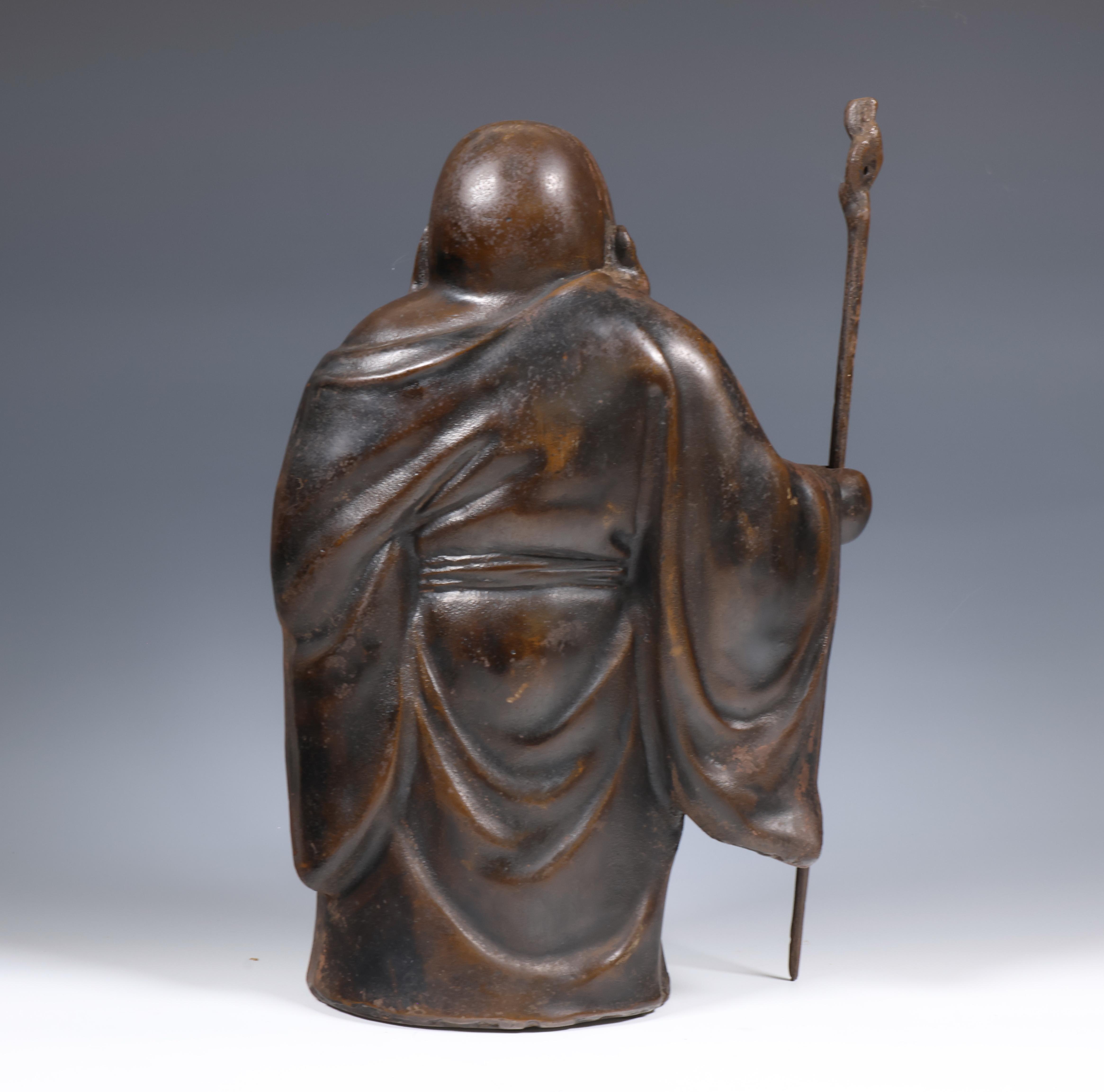 Japan, bronze figure of Hotei, 20th century, - Image 3 of 5