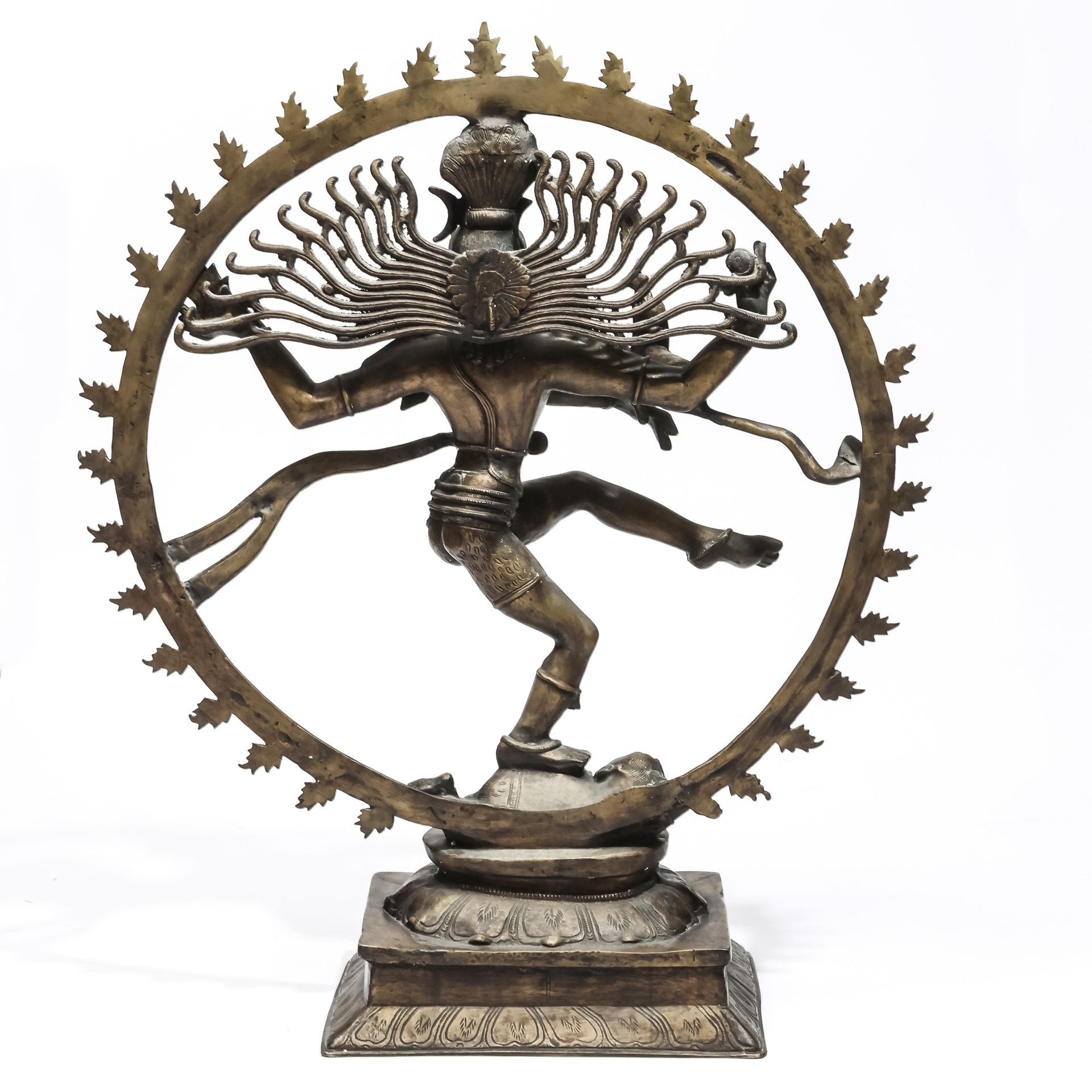 India, bronzen figuur van Shiva Nataraja, 20e eeuw, - Bild 4 aus 6