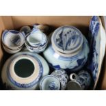 China, collectie blauw-wit porselein, 18e eeuw en later,