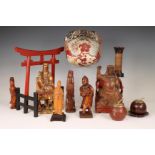 China en Japan, collectie houten objecten,