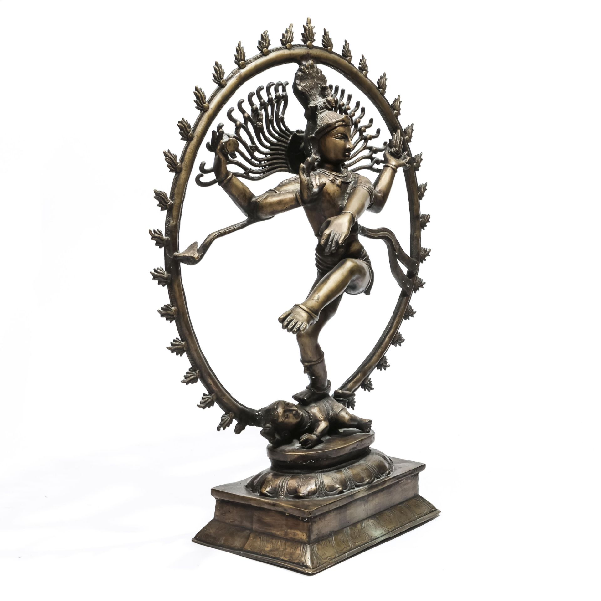 India, bronzen figuur van Shiva Nataraja, 20e eeuw, - Bild 2 aus 6