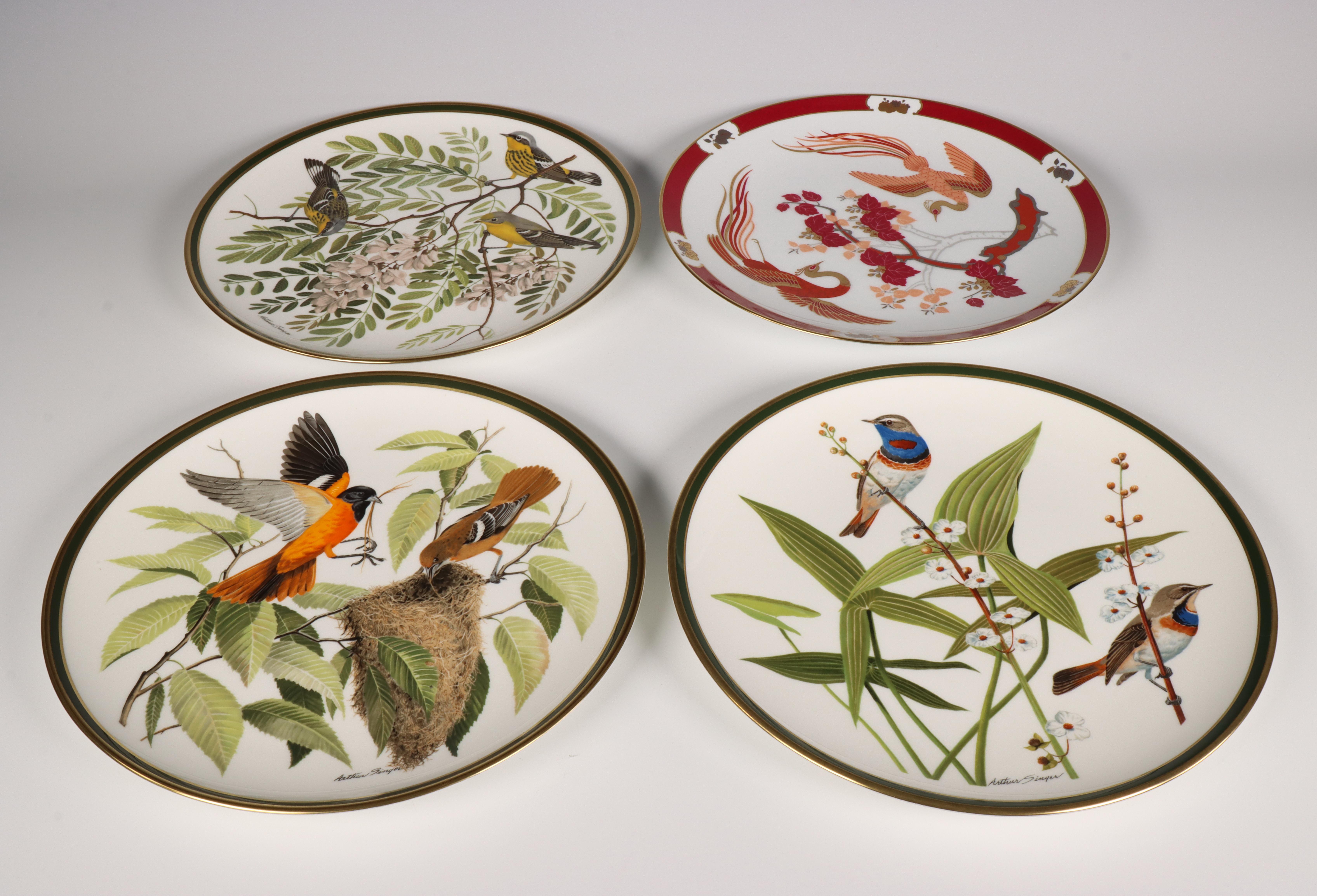 Wedgwood, Franklin porcelain, collectie van tien 'Songbirds of the World' borden, 1977, - Image 3 of 3