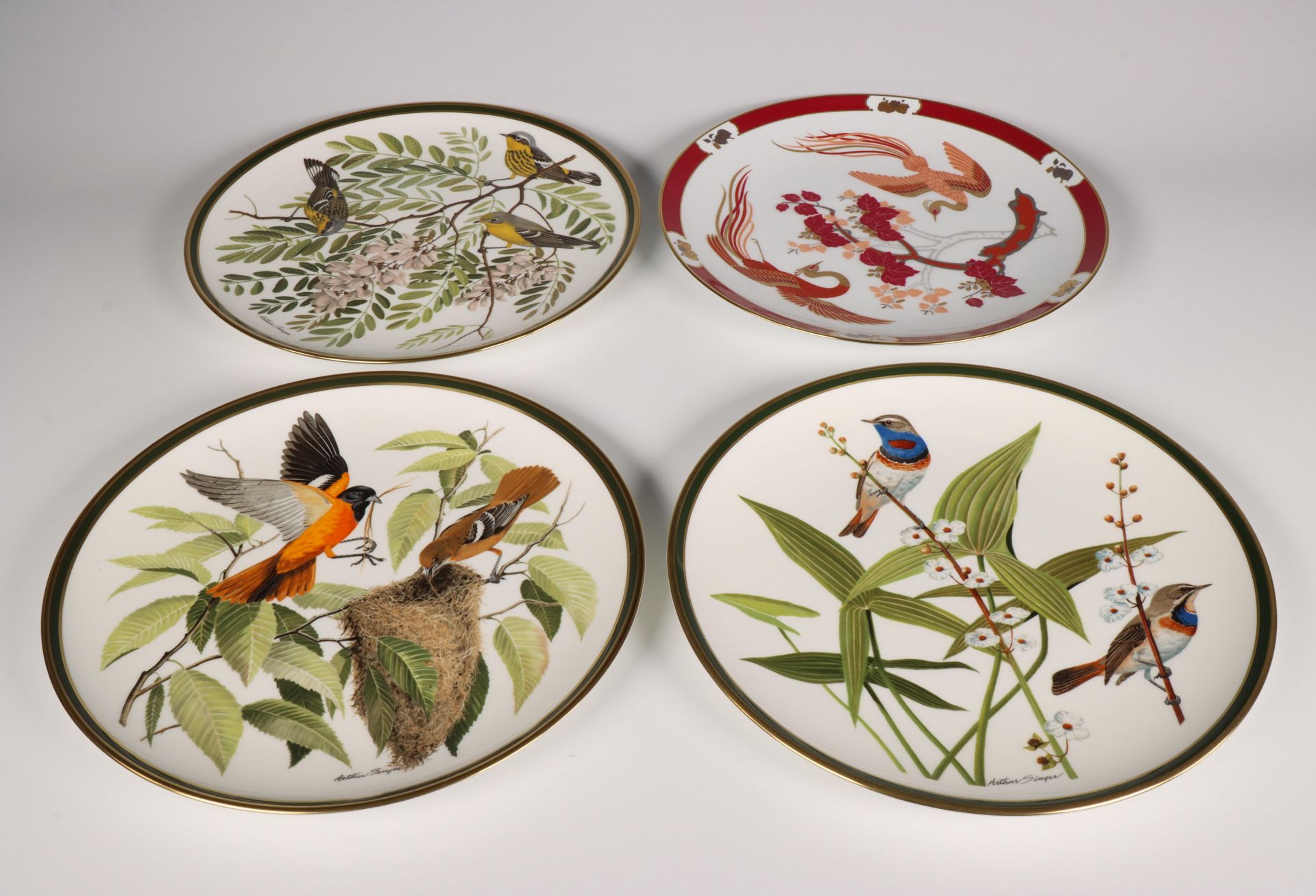 Wedgwood, Franklin porcelain, collectie van tien 'Songbirds of the World' borden, 1977, - Bild 3 aus 3