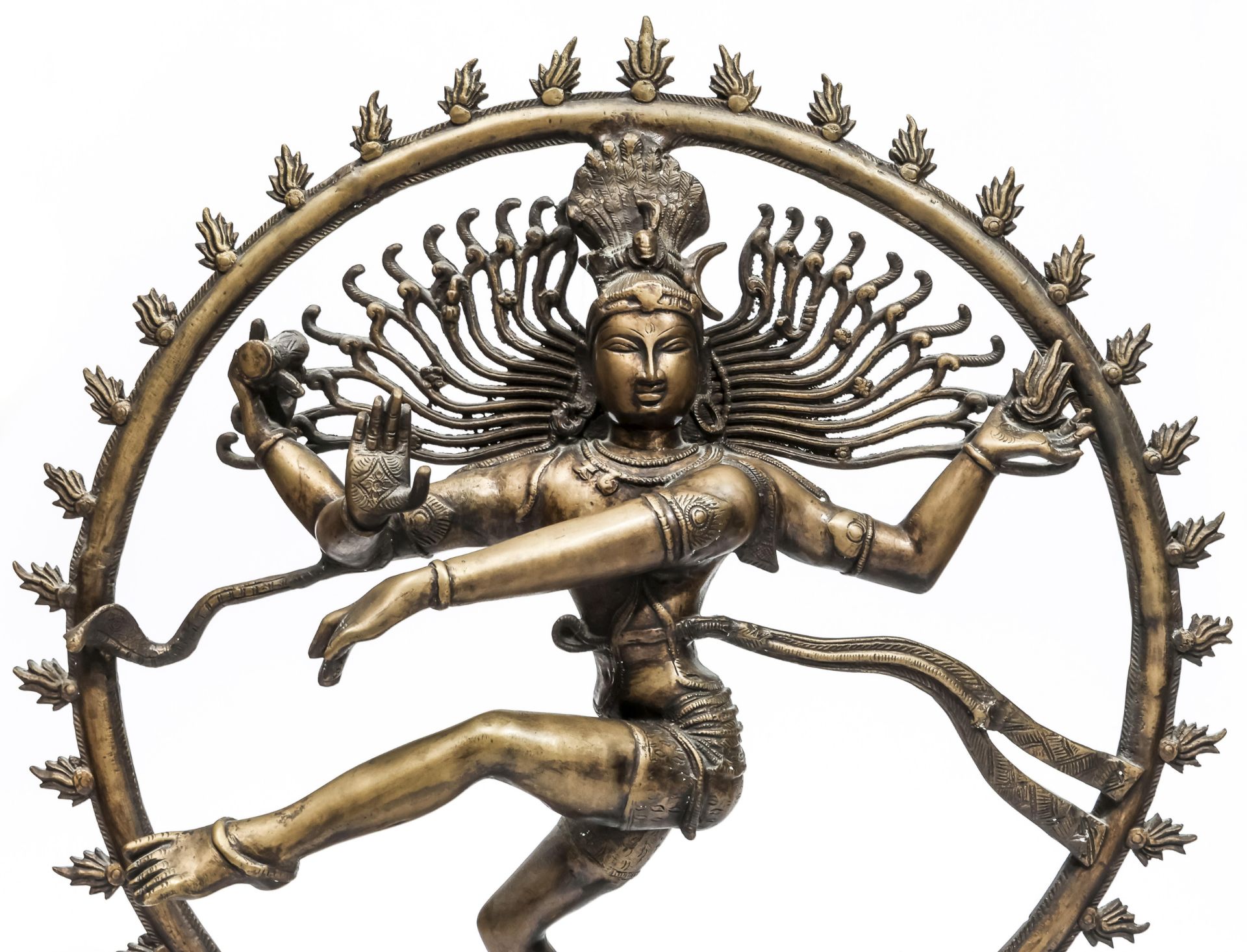 India, bronzen figuur van Shiva Nataraja, 20e eeuw, - Bild 6 aus 6