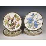 Wedgwood, Franklin porcelain, collectie van tien 'Songbirds of the World' borden, 1977,