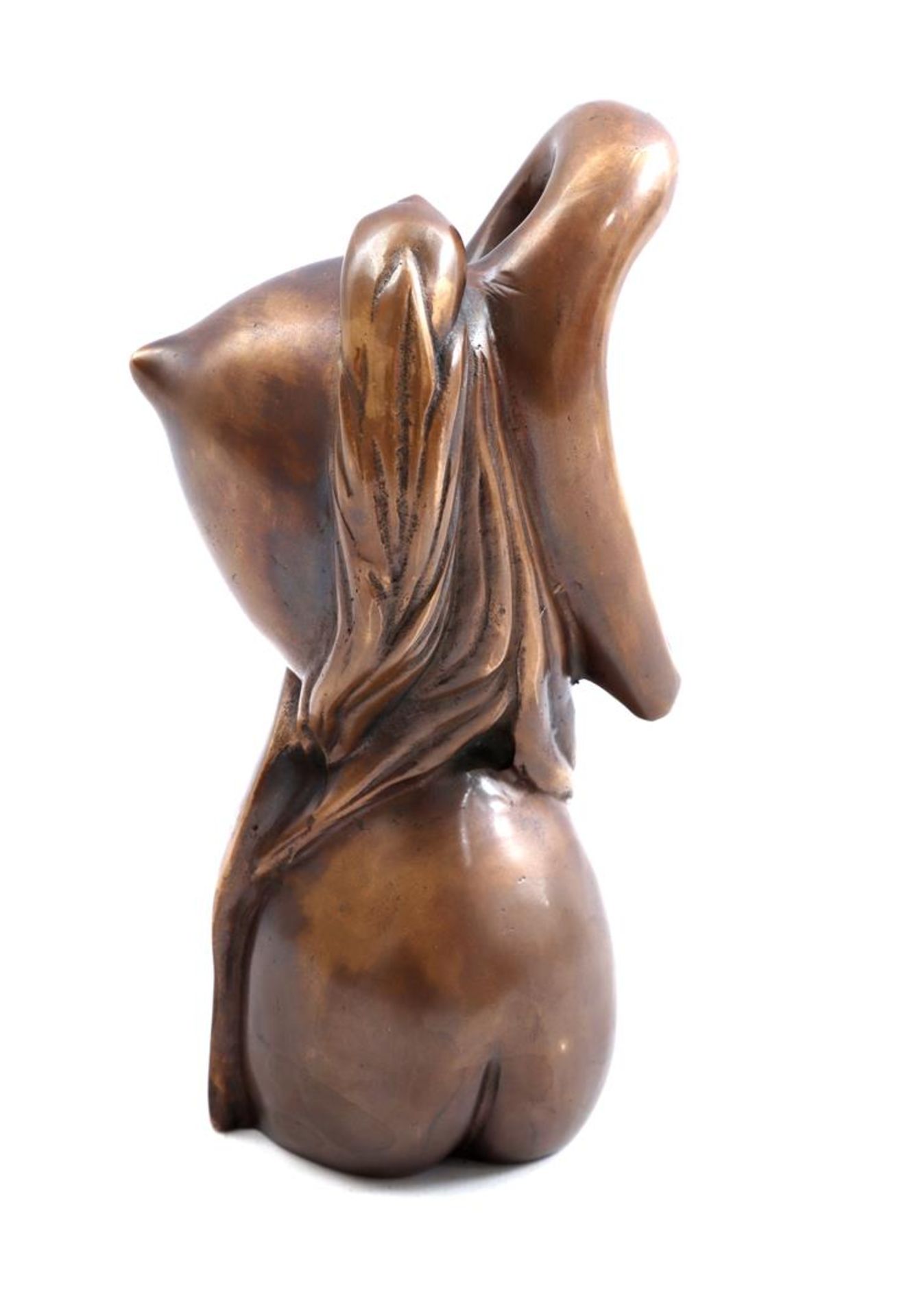 Bronze sculpture of female nude - Image 2 of 2