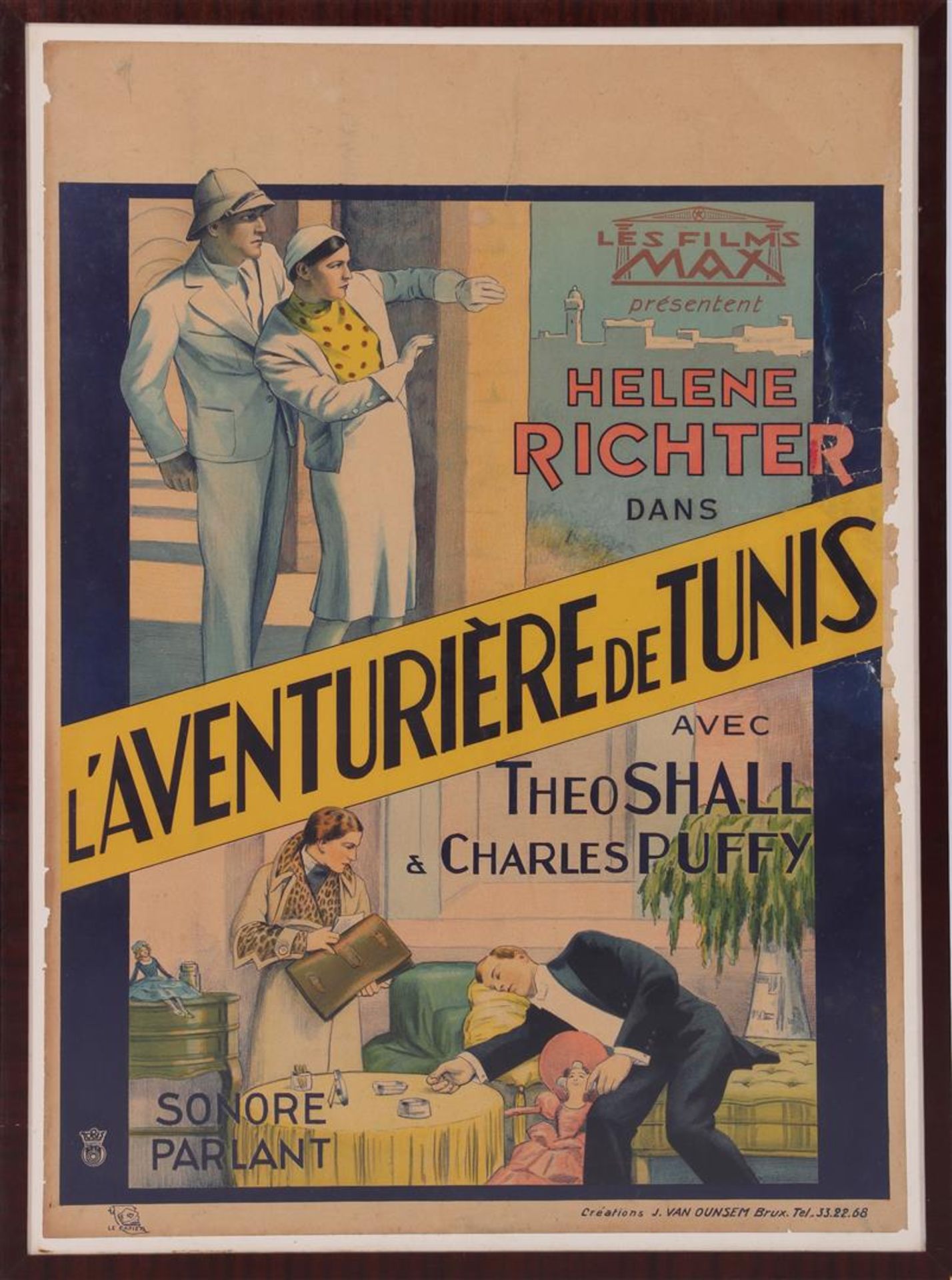 Film poster "L'Aventurière de Tunis"