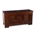 Solid oak blanket chest