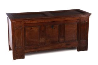 Solid oak blanket chest