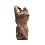 Bronze sculpture of female nude