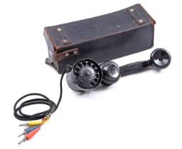 Old PTT field telephone