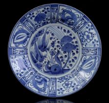 Porcelain Wanli-style dish, Japan 18th