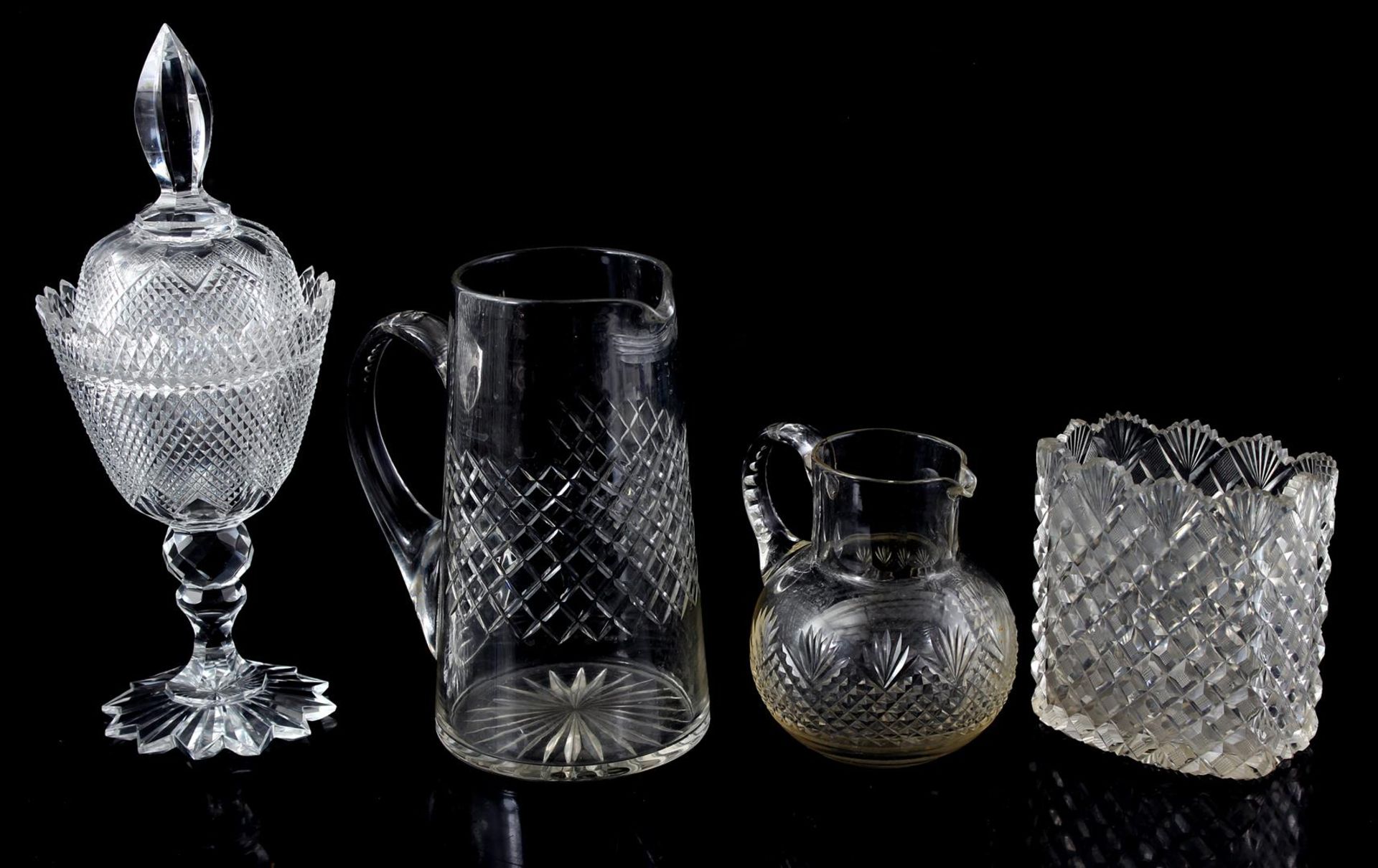 Lot various cut glass objects - Image 2 of 2
