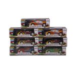 Lot remote controlled racing Cars