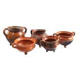 Lot earthenware pots