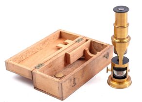 Travel microscope in box