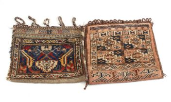 2 hand-knotted oriental bags