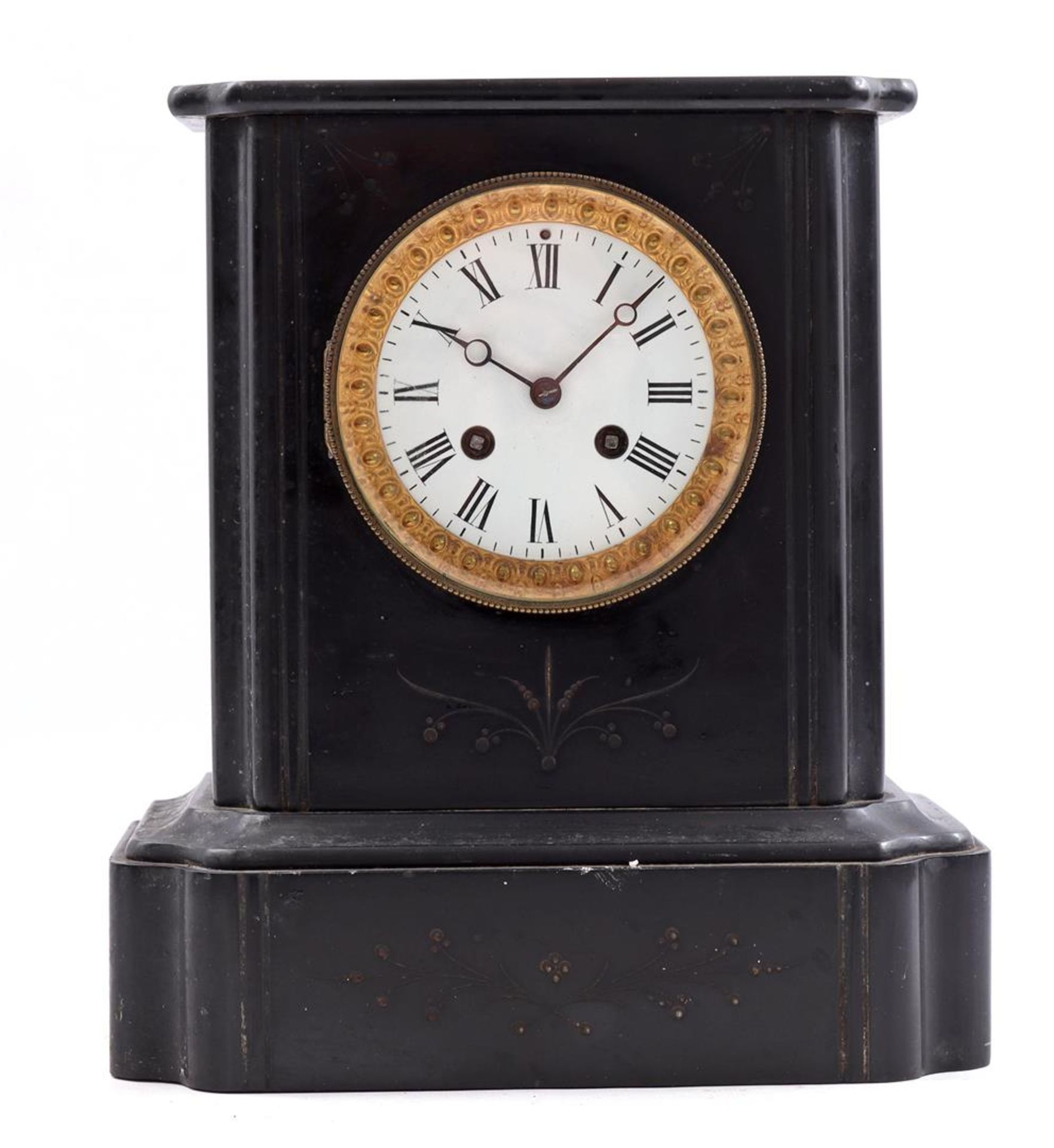 Clock in a marble case