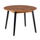 Round beech veneer table
