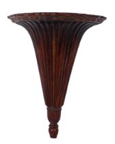 Wooden semi-circular wall console