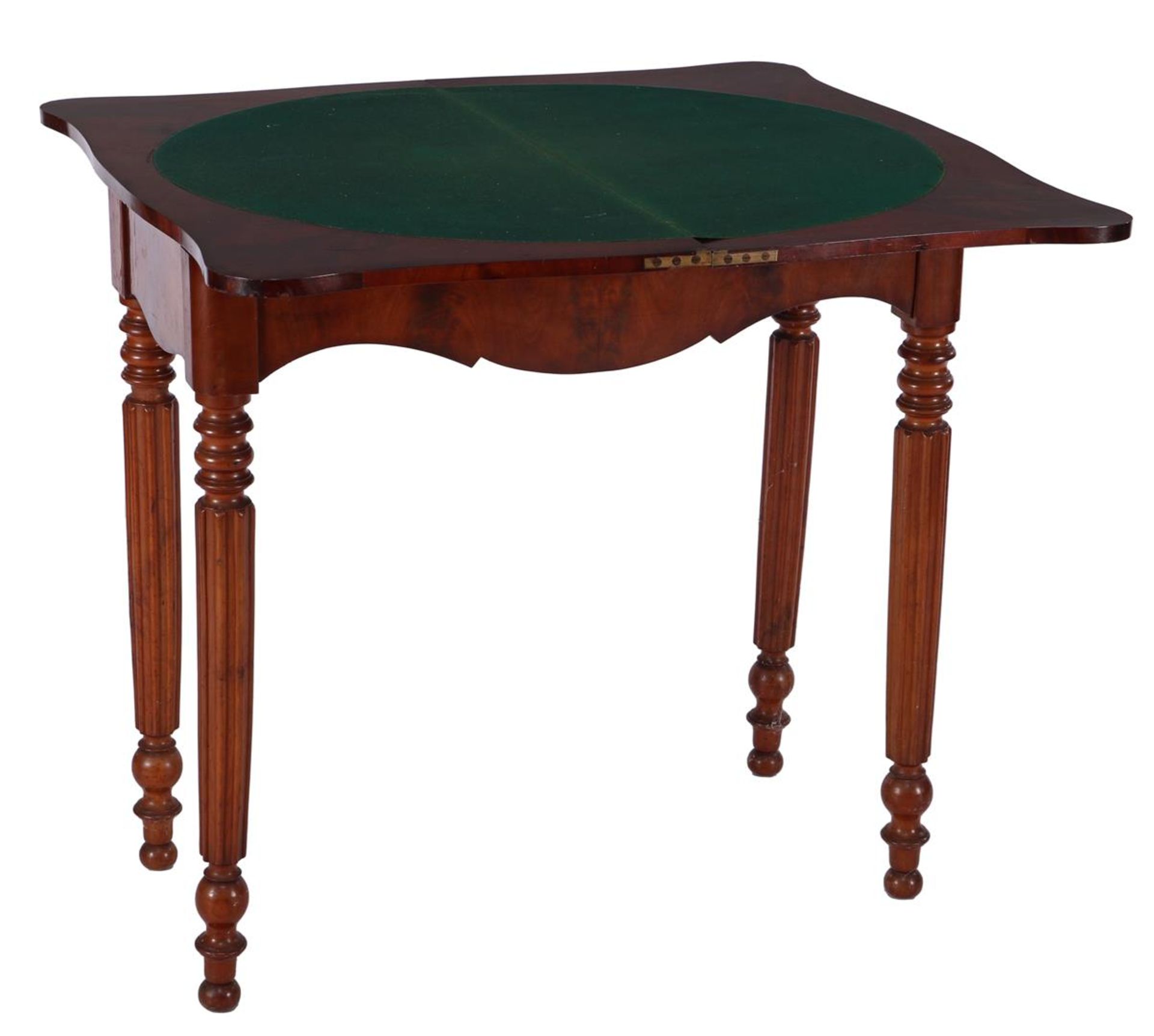 Mahogany veneer gaming table - Image 2 of 3