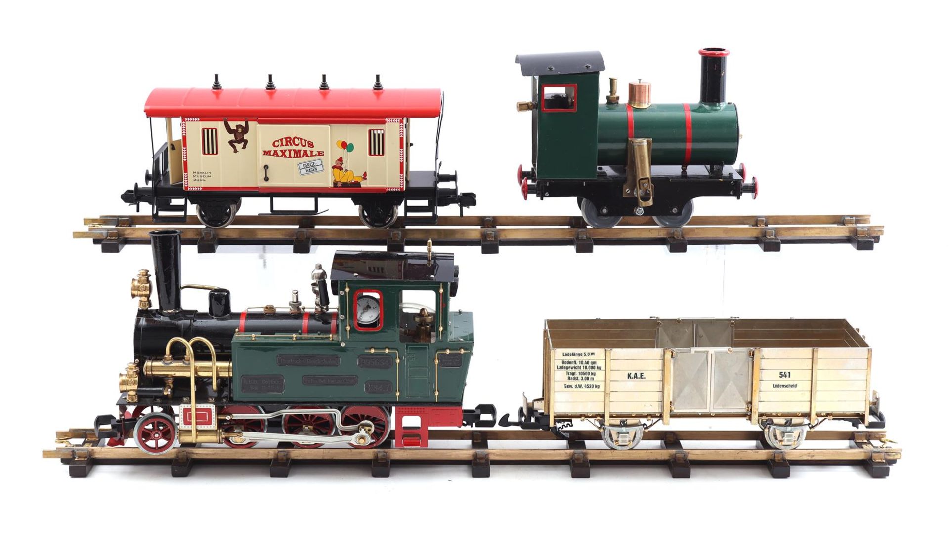 Lot toy locomotives and rails - Image 2 of 3