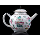 Porcelain Famille Rose teapot, Qianlong