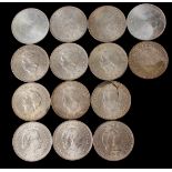 Lot silver 10 guilder coins