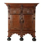 Oak 2-door Renaissance style cupboard