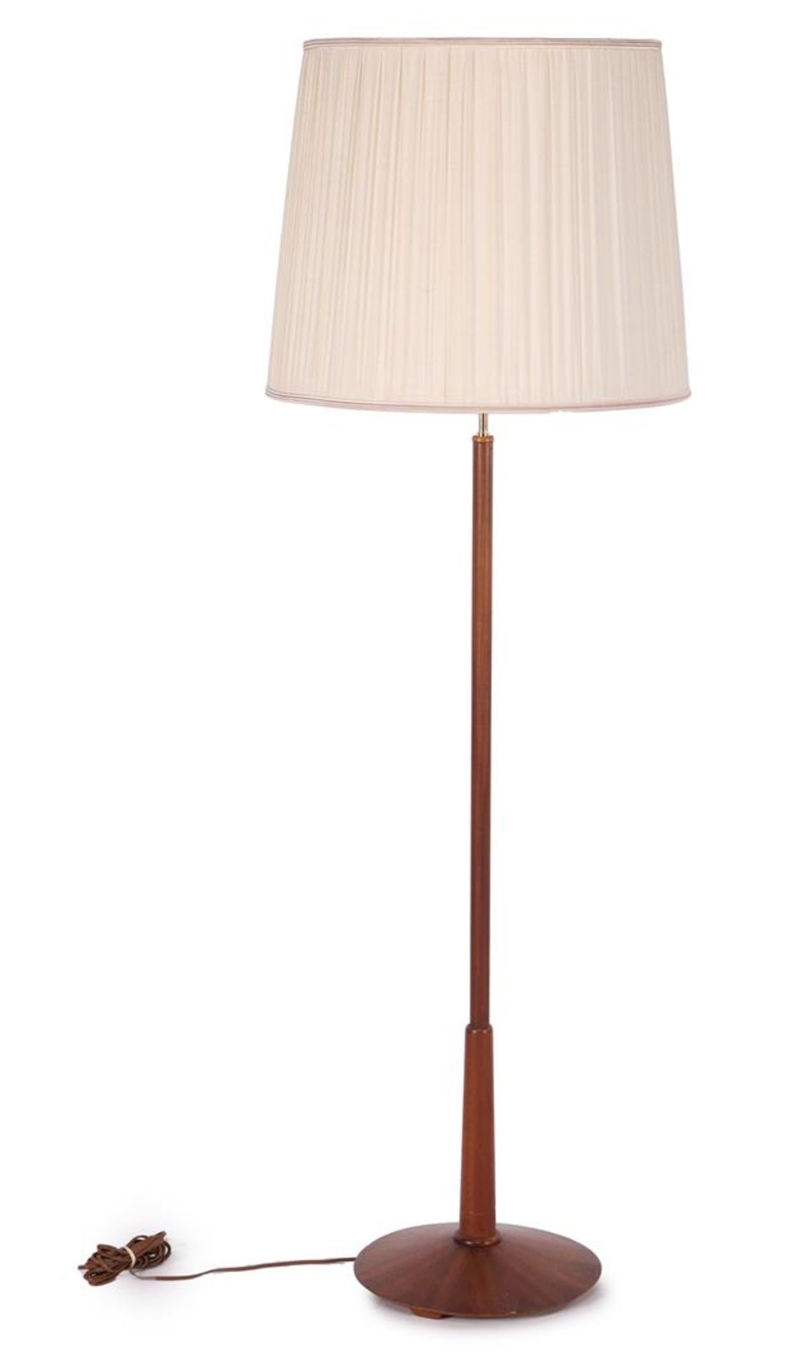 Walnut 2-light floor lamp