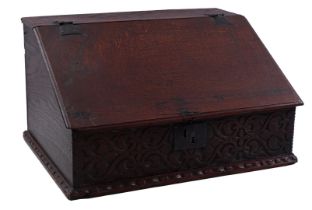 Oak writing box
