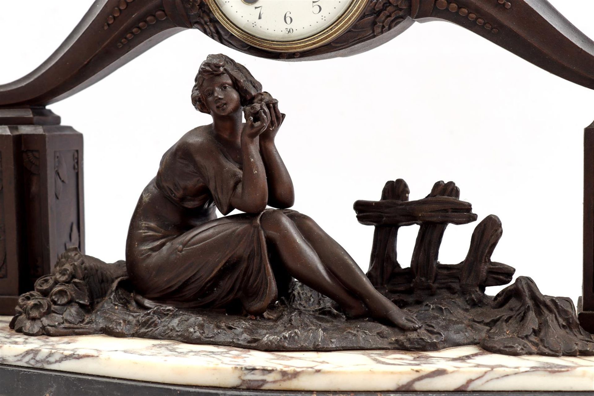 Art Nouveau table clock - Bild 3 aus 4