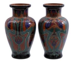 Royal Goedewaagen Gouda pottery 2 vases