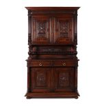 Walnut Henri II sideboard