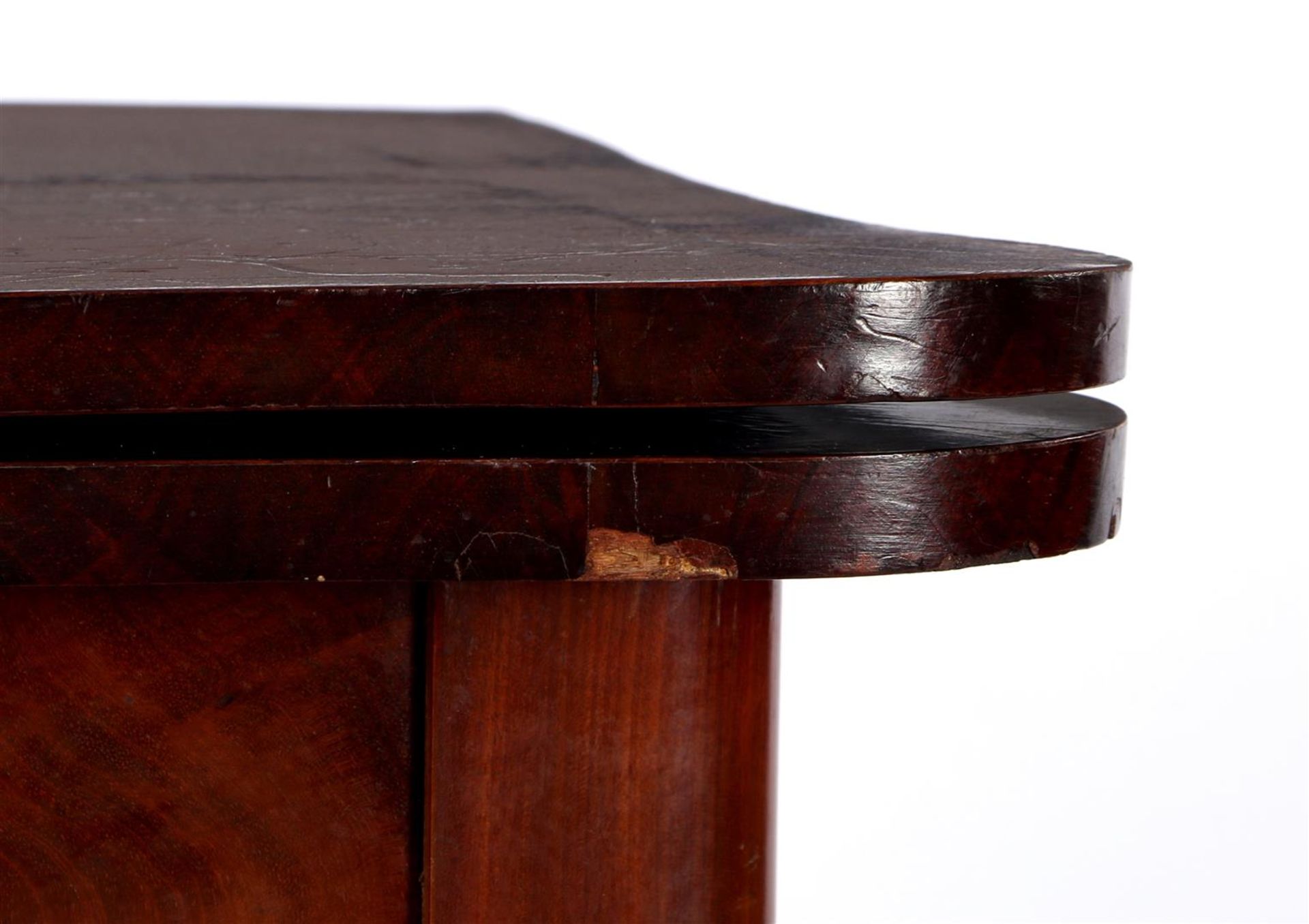 Mahogany veneer gaming table - Image 3 of 3