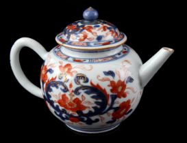 Porcelain Imari teapot, Qianlong