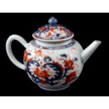 Porcelain Imari teapot, Qianlong